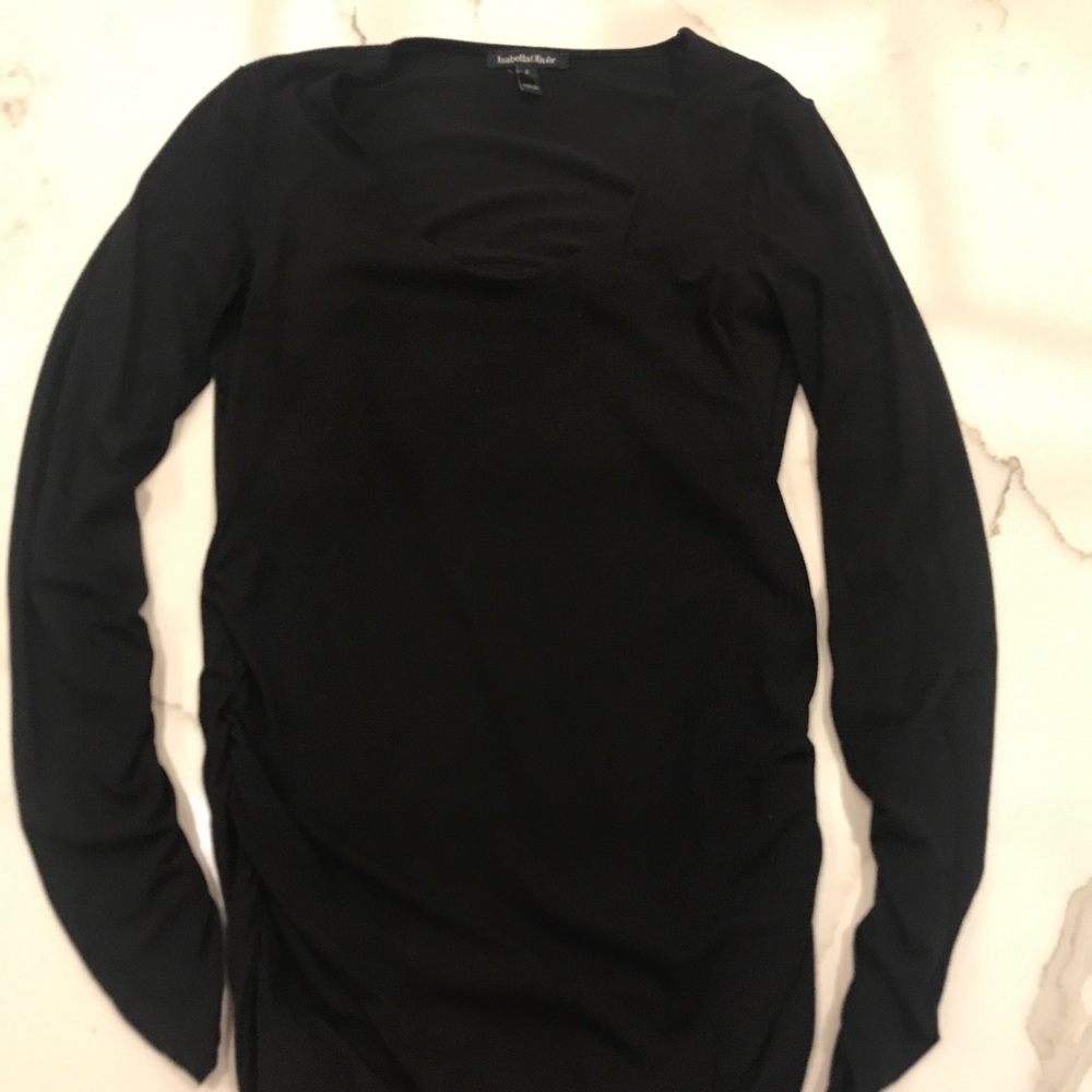 Isabella Oliver LS scoop neck top